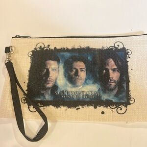 Supernatural Sam, Dean and Castiel cosmetic bag